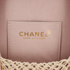 Chanel Camellia Round Clutch with Chain Satin