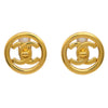 Secondhand Chanel CC Round Earrings