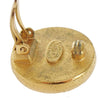 Secondhand Chanel Vintage Round CC Clip-On Earrings Metal with Faux