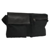 Gucci Vintage Double Belt Bag GG Canvas with Leather