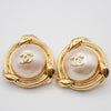 Secondhand Chanel CC Round Earrings