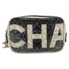 Chanel Logo Camera Case Clutch Printed Coated Canvas