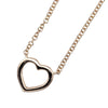 Tiffany & Co. Metro Heart Pendant Necklace 18K Rose Gold and Diamonds