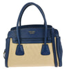 Secondhand Prada Cuir Frame Convertible Tote City Calf with Saffiano