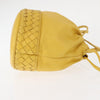 Secondhand Bottega Veneta Drawstring Bucket Bag Leather and Intrecciato Nappa