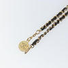 Chanel Vintage Logo Chain Belt Metal and Leather