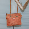 Secondhand Prada Chain Shoulder Bag Quilted Tessuto
