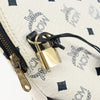 MCM Visetos Handbag Canvas and Leather