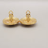 Secondhand Chanel Vintage Round Clip-On Earrings Metal with Faux