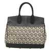 Salvatore Ferragamo Studio Satchel Gancini Jacquard and Leather