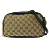 Gucci GG Marmont Shoulder Bag Diagonal Quilted GG Canvas with Leather