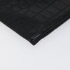 Saint Laurent Classic Monogram Zip Pouch Crocodile Embossed Leather