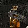Hermes Birkin Handbag Black Togo with Gold Hardware