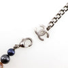 Secondhand Chanel Coco Long Necklace Metal with Faux Pearls and Crystals