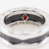 Secondhand Bvlgari Save the Children One Band Ring Sterling Silver and Ceramic