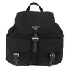 Secondhand Prada Double Front Pocket Backpack Tessuto