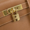Hermes Kelly Handbag Calf leather with hardware gold