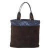 Salvatore Ferragamo Convertible Front Zip Pocket Tote Suede