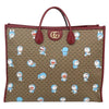 Gucci Doraemon Tote Printed Mini GG Coated Canvas