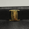 Salvatore Ferragamo Vintage Vara Bow Tote Lizard Embossed Leather