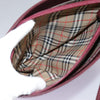 Secondhand Burberry Shoulder Bag Burgundy Leather Bags