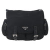 Secondhand Prada Double Buckle Flap Camera Bag Tessuto