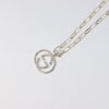 Secondhand Gucci Interlocking G Pendant Necklace Sterling