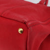 Secondhand Prada Canapa Tote Red Canvas Accessories