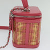 Chanel Take Away Vanity Case Rattan and Calfskin