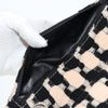 Secondhand Chanel Classic Single Flap Bag Quilted Houndstooth Tweed and Ribbon