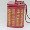 Chanel Take Away Vanity Case Rattan and Calfskin