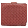Secondhand Bottega Veneta Bifold Coin Pocket Card Holder Intrecciato Nappa