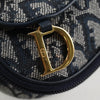 Secondhand Christian Dior Saddle Zip Pouch Diorissimo