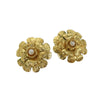 Chanel Vintage Camellia Clip-On Earrings Metal