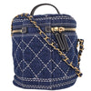 Chanel Vanity Case Quilted Denim