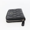 Chanel Zip Around Organizer Wallet Quilted Lambskin