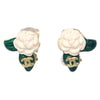 Secondhand Chanel Vintage CC Camellia Clip-On Earrings
