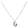 Secondhand Christian Dior Logo Pendant Necklace