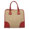 Secondhand Prada Convertible Tote Canvas and Saffiano