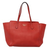 Secondhand Gucci Swing Tote Red Leather Bags