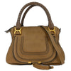 Secondhand Chloe Marcie Satchel Brown Leather Bags