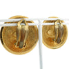 Secondhand Chanel Vintage Round CC Clip-On Earrings