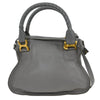 Secondhand Chloe Marcie Satchel Gray Leather Bags