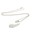 Secondhand Gucci Heart Necklace Silver Jewelry