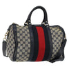 Gucci Vintage Web Boston Bag GG Canvas