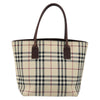 Secondhand Burberry Nova Check Handbag Nova Check Canvas and