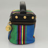 Versace Vanity Hand Bag Canvas and Leather