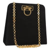 Salvatore Ferragamo Vintage Gancini Chain Shoulder Bag Suede