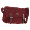 Prada Double Buckle Flap Messenger Bag Tessuto