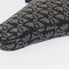 Christian Dior Vintage Saddle Bag Diorissimo Canvas